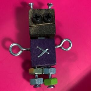 Colorful Robot Block Figurine